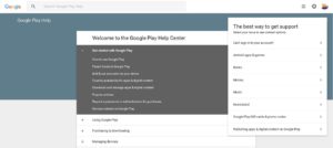 پشتیبانی گوگل پلی