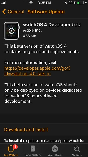 watchOS 4 Developer
