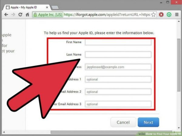 بازیابی کلمه عبور Apple ID