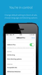 ویژگی های نرم افزار Adblock Browser