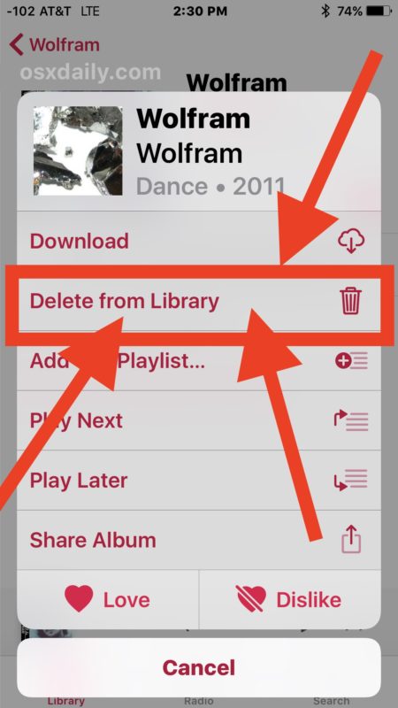 آموزش پاک کردن اپل موزیک Apple Music