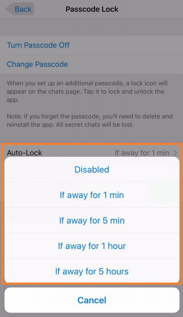 ست کردن پسورد در تلگرام فارسی ست کردن پسورد در تلگرام فارسی