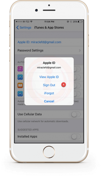تغییر اپل ایدی در گوشی ایفون تغییر اپل ایدی در گوشی ایفون