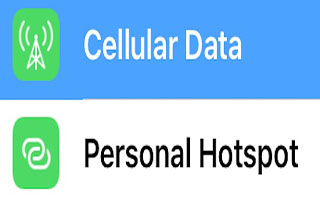 تغییر رمز عبور هات اسپات Hotspot Wi-Fi Personal  در آیفون