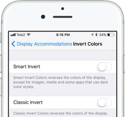 Smart invert چیست و نحوه فعال کردن آن در iOS