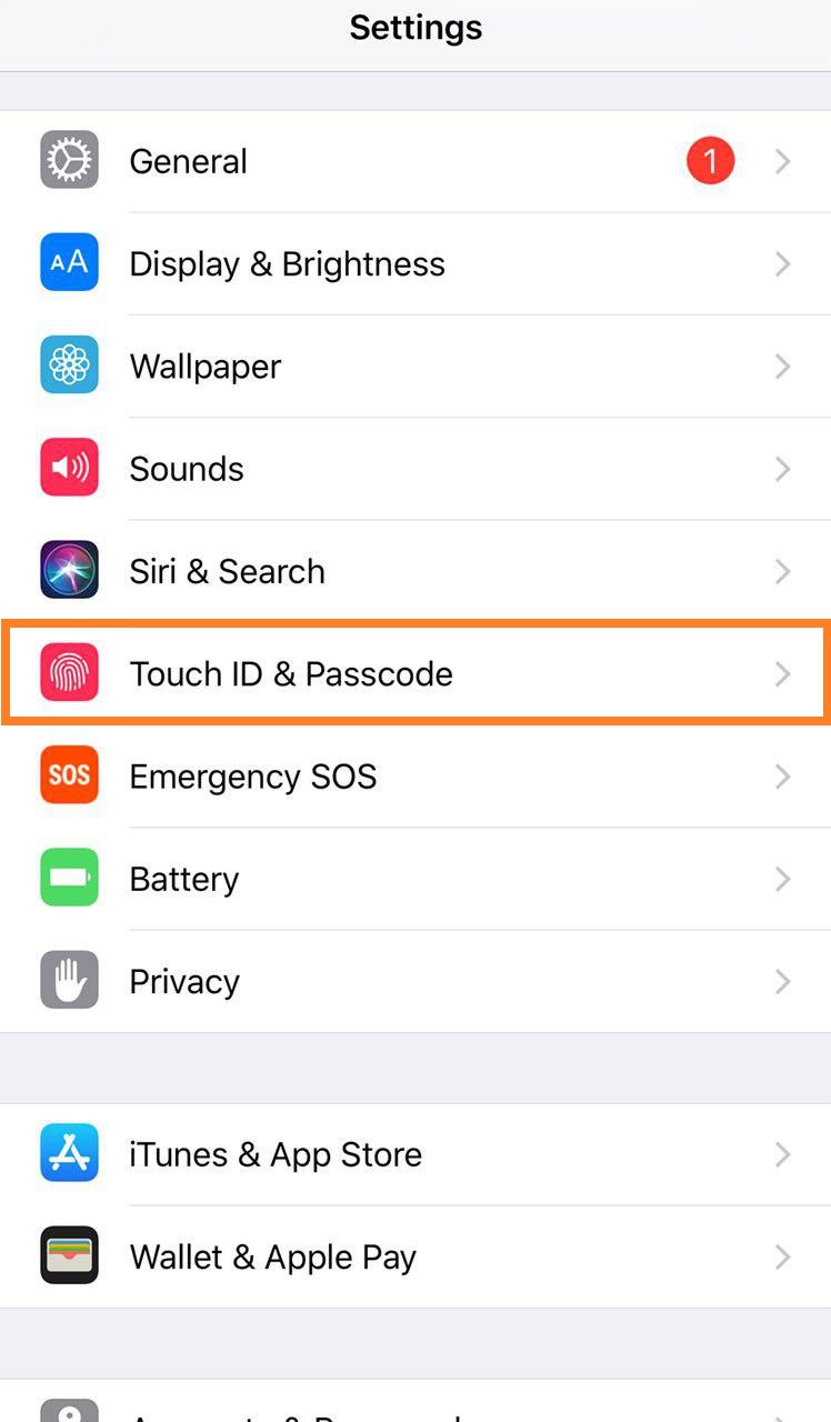 مرحله اول آموزش غیرفعال کردن دسترسی لاک اسکرین