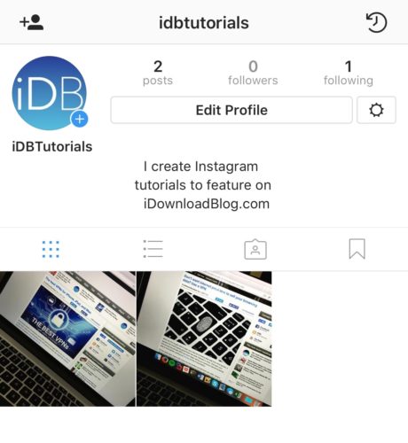 edit profile Bio instagram