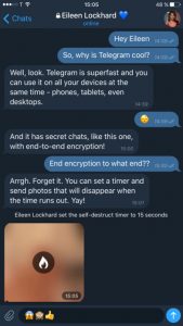 عکس های از محیط اپلیکیشن Telegram X